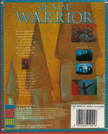 Blade Warrior box cover back